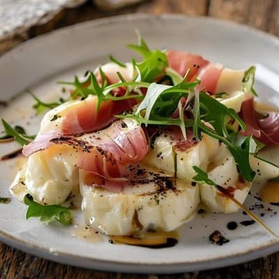 Burrata con Prosciutto